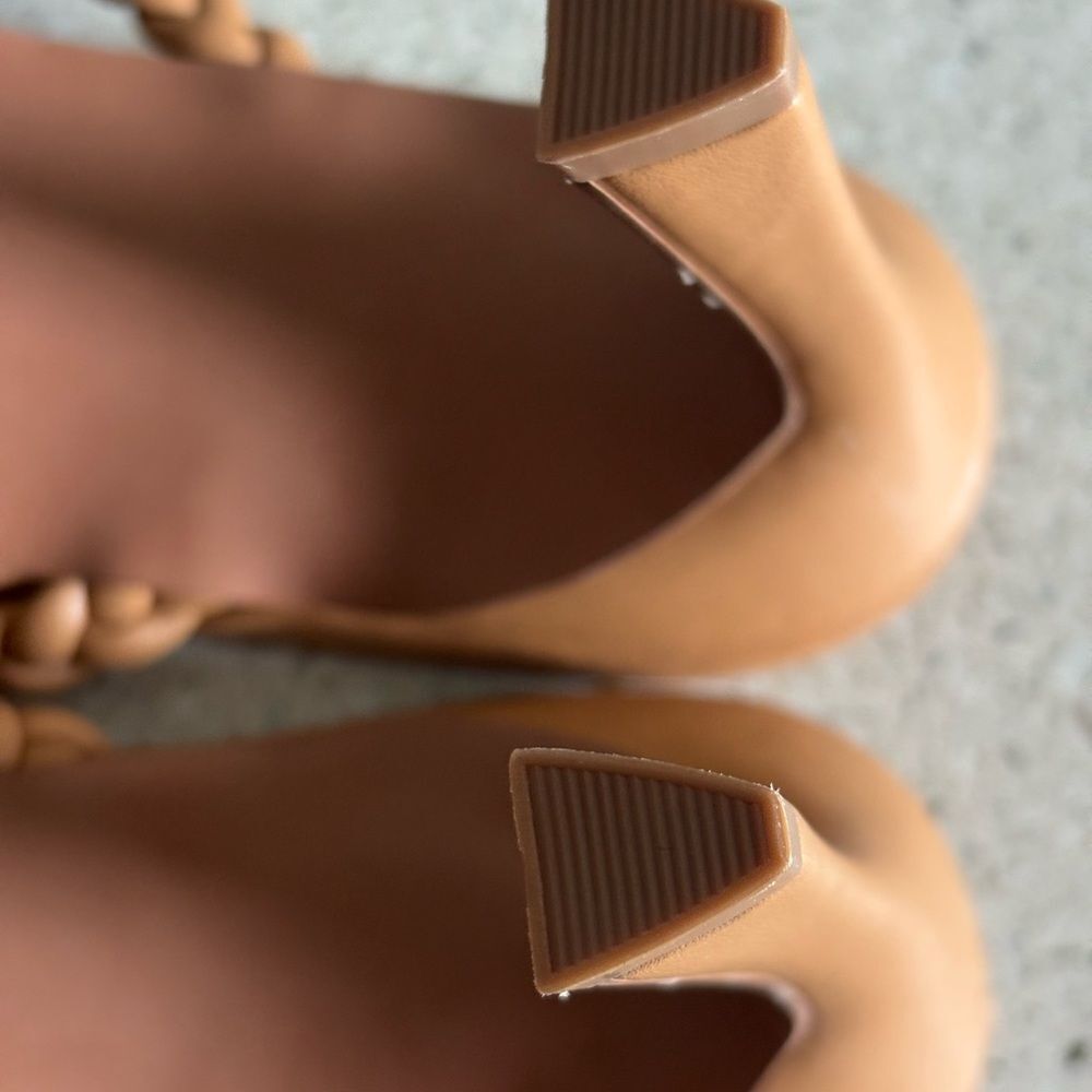 Tan Braided Strap Sandals by ASOS NWT - Picture 8 of 8